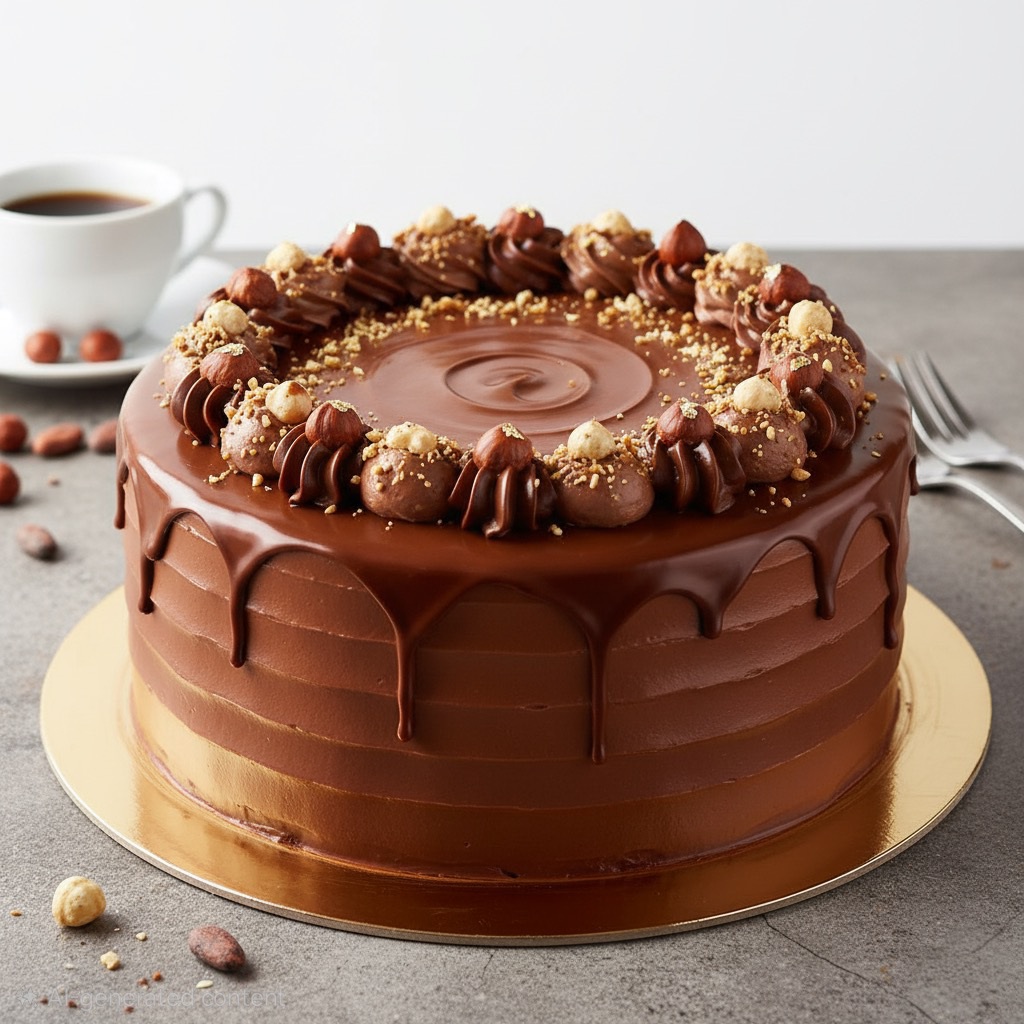 NUTELLA-HAZELNUT CAKE